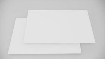 Modern business card mockup template with clipping path. Mock-up design for presentation branding, corporate identity, advertising, personal, stationery, graphic designers presentations. 3d Rendering photo