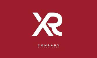 XR Alphabet letters Initials Monogram logo RX, X and R vector