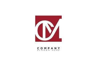 CM Alphabet letters Initials Monogram logo MC, C and M vector