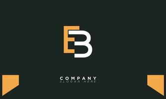 EB Alphabet letters Initials Monogram logo BE, E and B vector