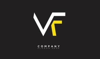 VF Alphabet letters Initials Monogram logo FV, V and F vector