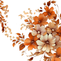 aquarelle floral fleur conception, aquarelle fleur arrangements floral, aquarelle fleur conception, fleur sublimation floral clipart, mariage décoration, ai généré png