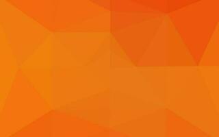 Light Orange vector shining triangular template.