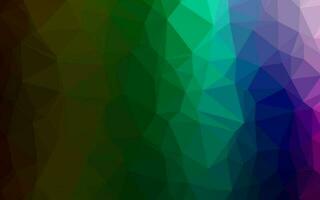 Dark Multicolor, Rainbow vector triangle mosaic texture.