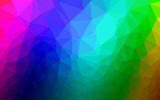 Light Multicolor, Rainbow vector low poly layout.