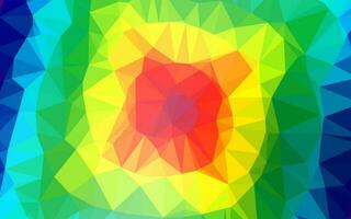 Light Multicolor, Rainbow vector polygonal template.