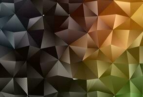 Dark Green, Red vector triangle mosaic texture.