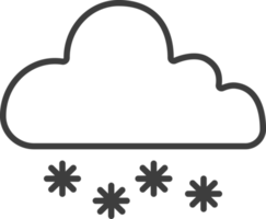 snowing thin line icon, Weather icon set. png