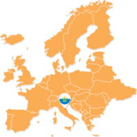 san Marino Karte im Europa, san Marino Ort und Flaggen. png