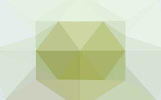 Light Green vector abstract polygonal layout.