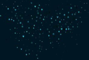 Light BLUE vector pattern with symbol of cards.