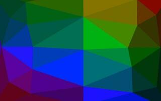 Dark Multicolor, Rainbow vector polygonal template.