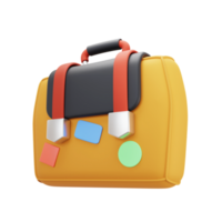 Suitcase 3d illustration png