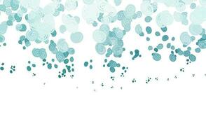 Light Green vector template with bubble shapes.