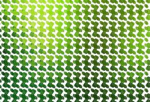 Light Green vector background with curved circles.