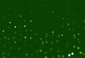 Light Green vector pattern with crystals, rectangles.