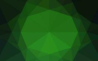 Dark Green vector hexagon mosaic cover.