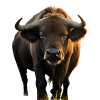 reusachtig stevig bizon klem kunst PNG afbeelding generatief ai