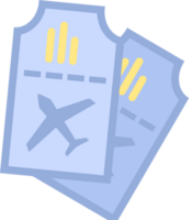 boarding pass air ticket cartoon element png