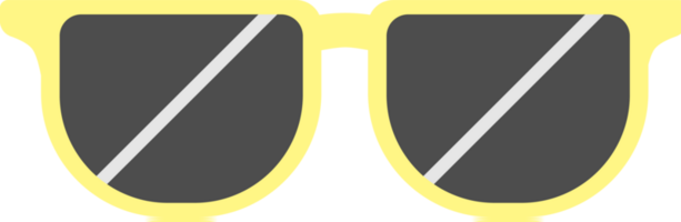 sunglasses cartoon flat design png