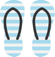 striped beach sandals cartoon png