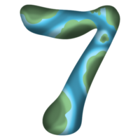 numeri con terra modello png