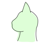 bello gatto viso png