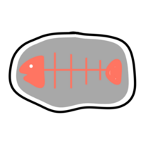 Red fishbone pillow png