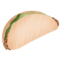 encantador pequeño taco png