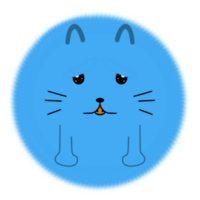 Lovely cat face png