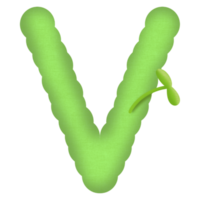 vert Anglais alphabet et peu arbre png