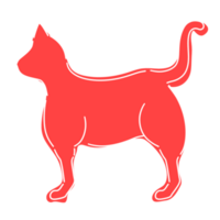 Little red kitten png