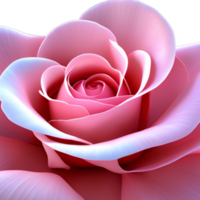 rosado Rosa flor aislado con transparente antecedentes generativo con ai png