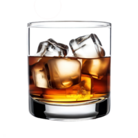 aumento un vaso de multa whisky con de bezrat Exquisito licorera lentes generativo con ai png