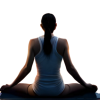 Finding Inner Peace Celebrating Yoga Day generative with AI png