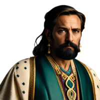 A Man in Authentic Biblical Clothing generative wih AI png