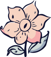 skizzenhaft Blume png Grafik Clip Art Design