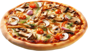 Pizza side view with . png
