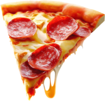 Pizza png mit ai generiert.