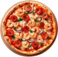 superiore Visualizza Pizza con ai generato. png