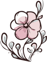 incompleto flor png gráfico clipart diseño