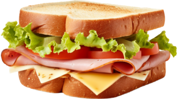 sandwich jambon fromage png avec ai généré.