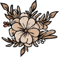 rustiek bloem PNG grafisch clip art ontwerp