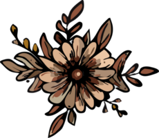rustiek bloem PNG grafisch clip art ontwerp