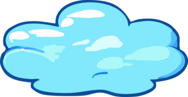 azul nube png gráfico clipart diseño