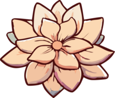 Blooming flower png graphic clipart design