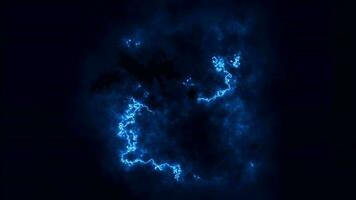 abstrakt futuristisch Hintergrund mit Blau mehrfarbig Energie Magie Linien und Wellen von kosmisch Muster video