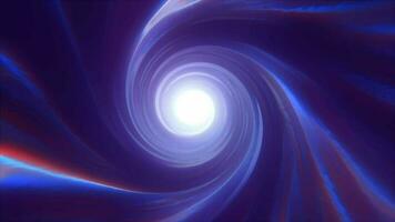 Abstract purple energy tunnel twisted swirl of cosmic hyperspace magical bright glowing futuristic hi-tech with blur and speed effect background video