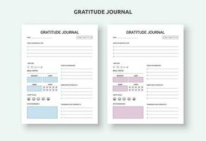 Design of the gratitude journal template. Self-Care Scheduler. Template for a mindfulness journal. Gratitude journal every day. vector