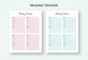 Reading Log, Reading Tracker, Books to Read, vector